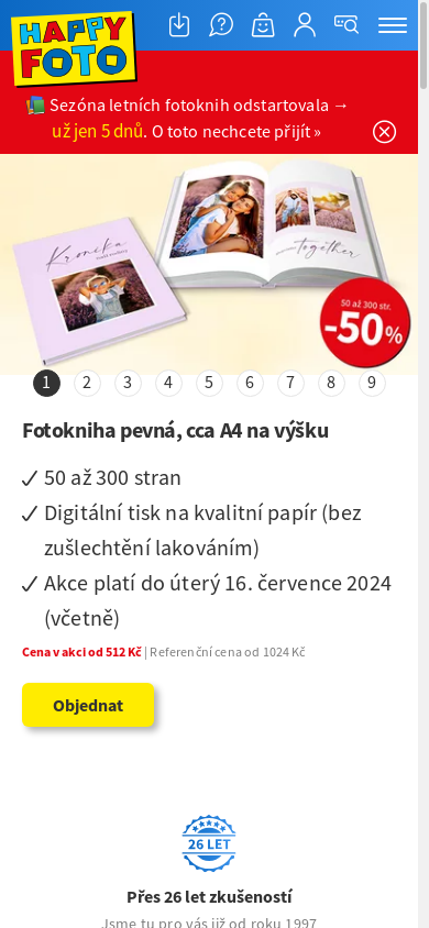 the mobile screenshot of www.happyfoto.cz