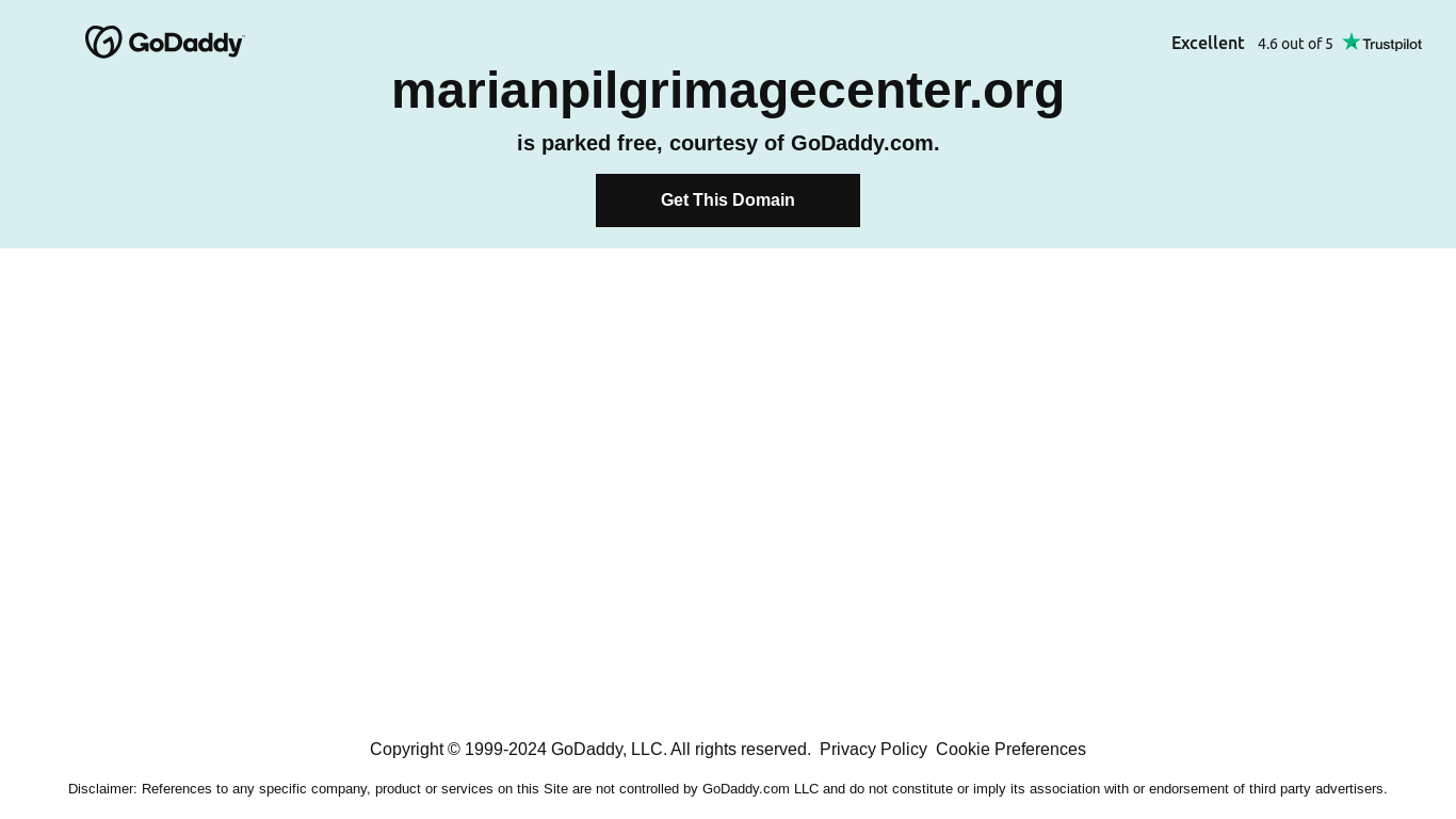 the desktop screenshot of marianpilgrimagecenter.org