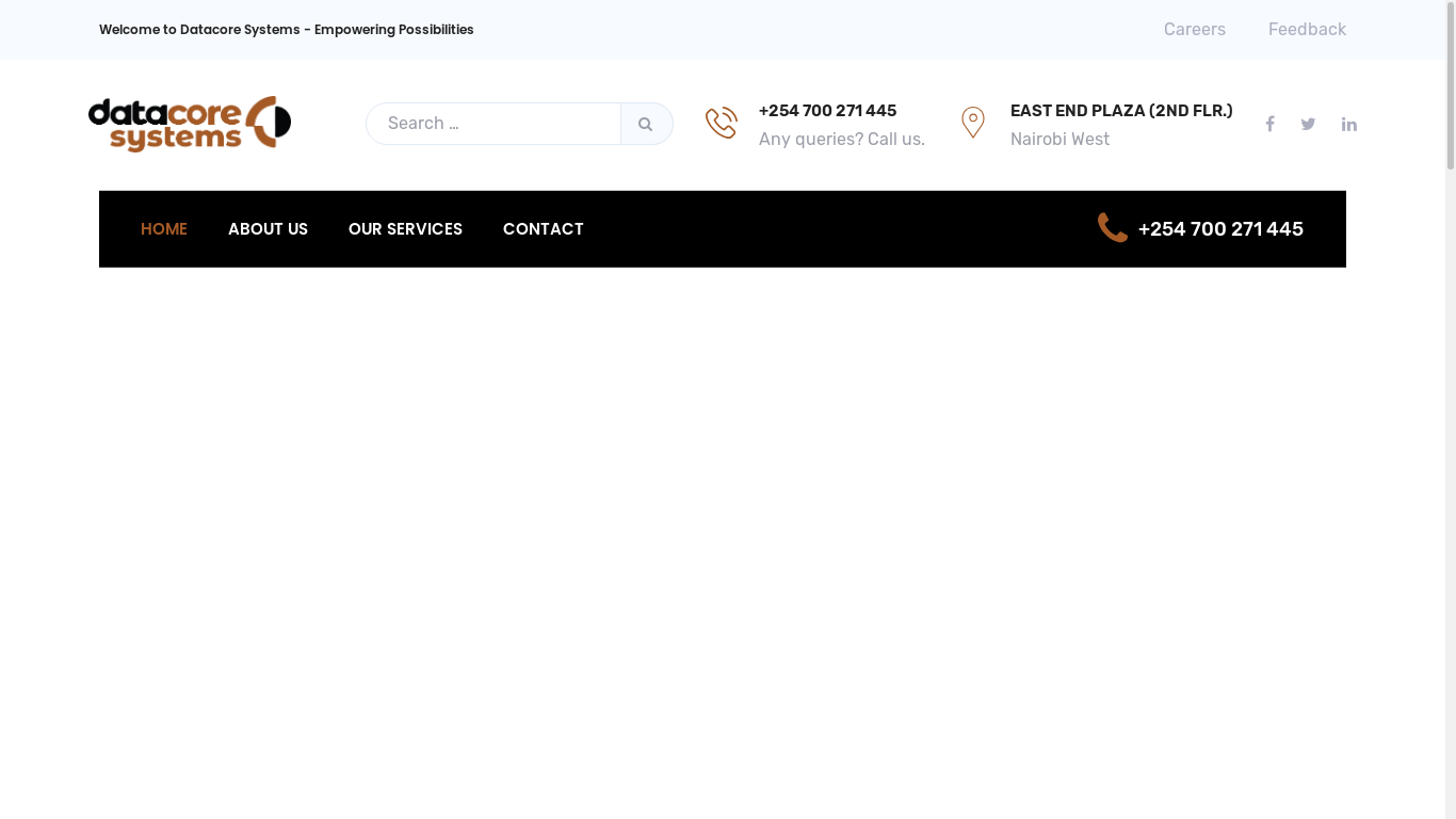 the desktop screenshot of datacoresys.co.ke