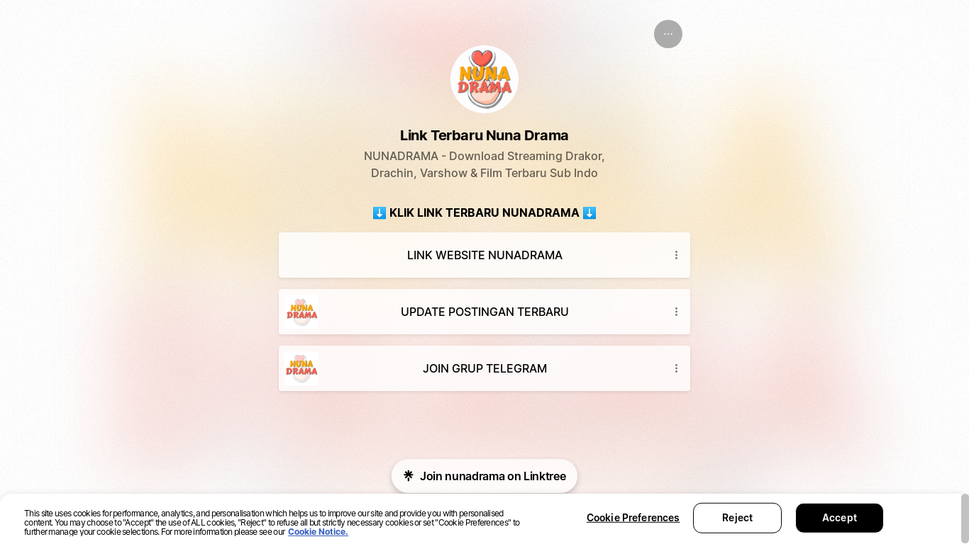 the desktop screenshot of linktr.ee