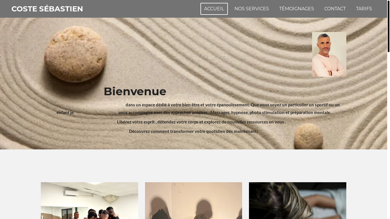 the desktop screenshot of www.costesebastien.com