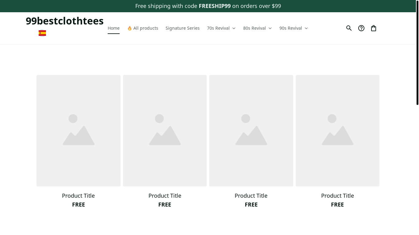 the desktop screenshot of 99bestclothtees.com