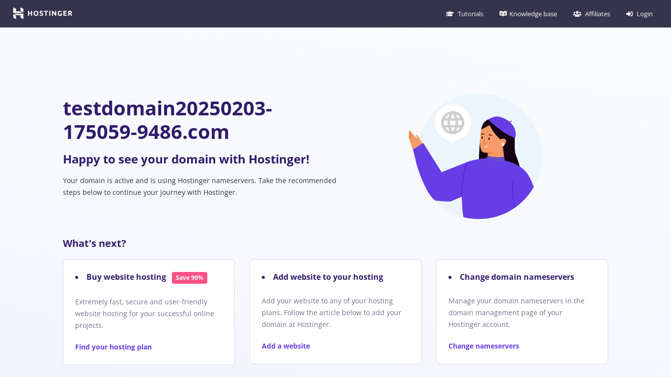 the desktop screenshot of testdomain20250203-175059-9486.com