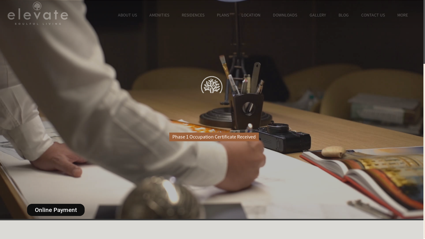 the desktop screenshot of elevate.in