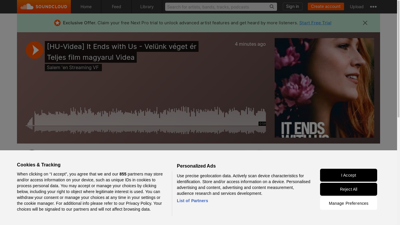the desktop screenshot of soundcloud.com