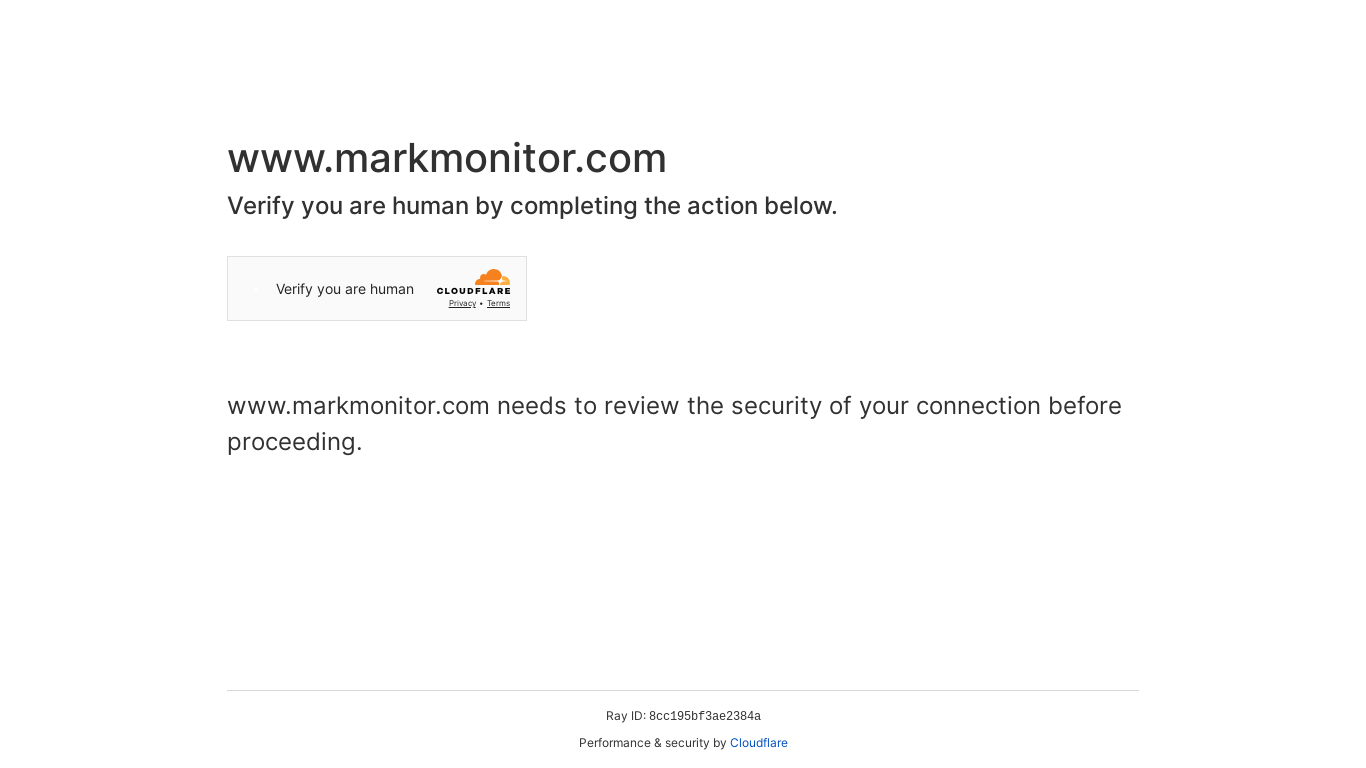 the desktop screenshot of www.markmonitor.com