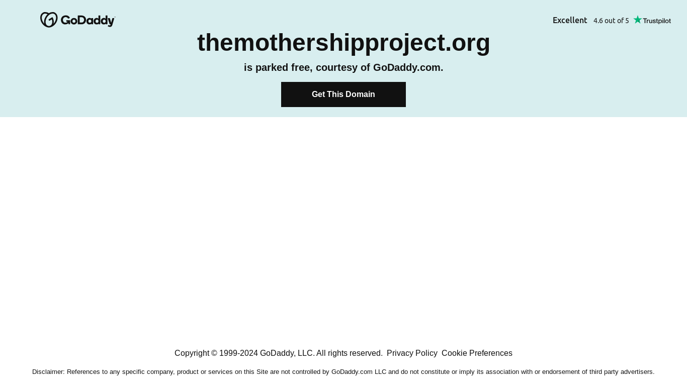 the desktop screenshot of themothershipproject.org