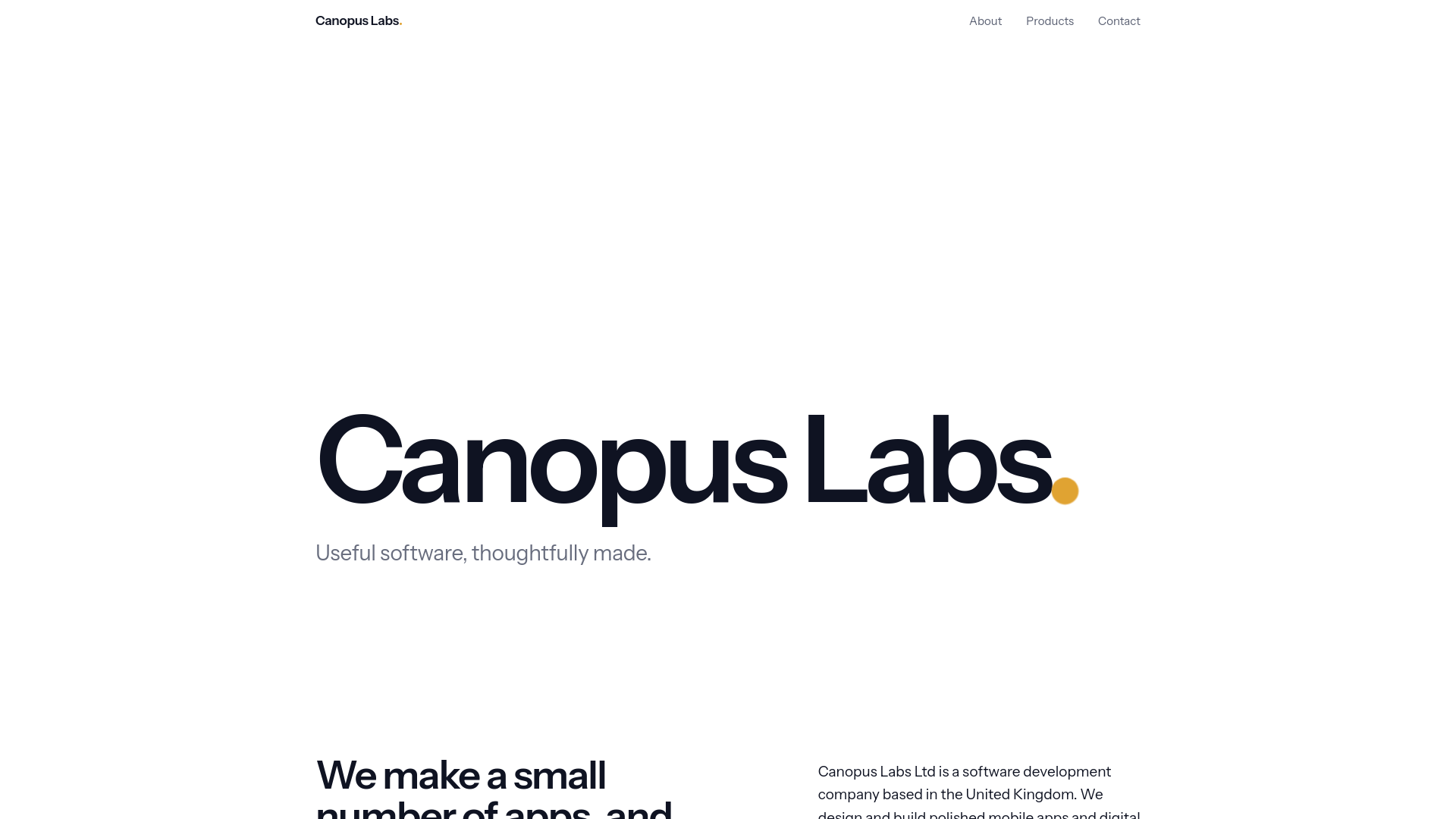 Canopus Labs — Mobile apps and digital products, made in the UK - URL ...