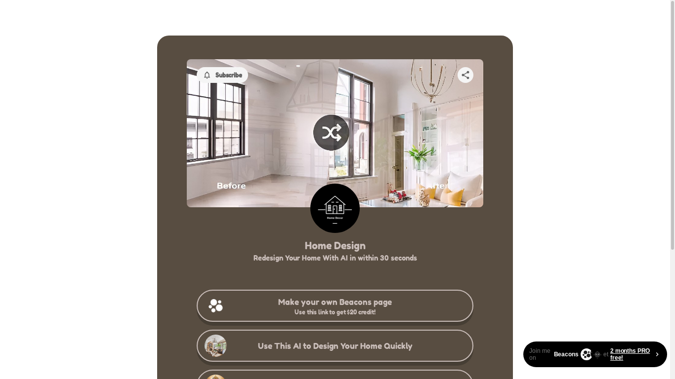 the desktop screenshot of homedesign365.com