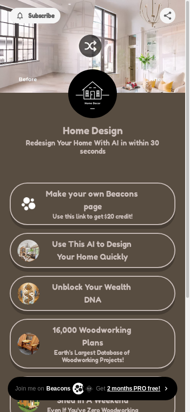 the mobile screenshot of homedesign365.com