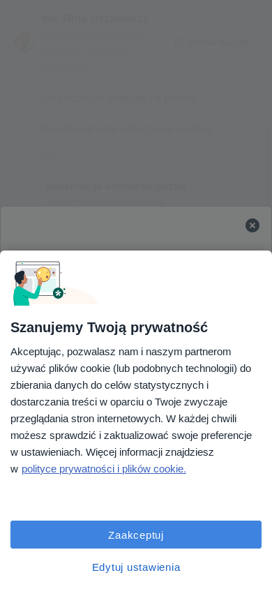 the mobile screenshot of www.znanylekarz.pl