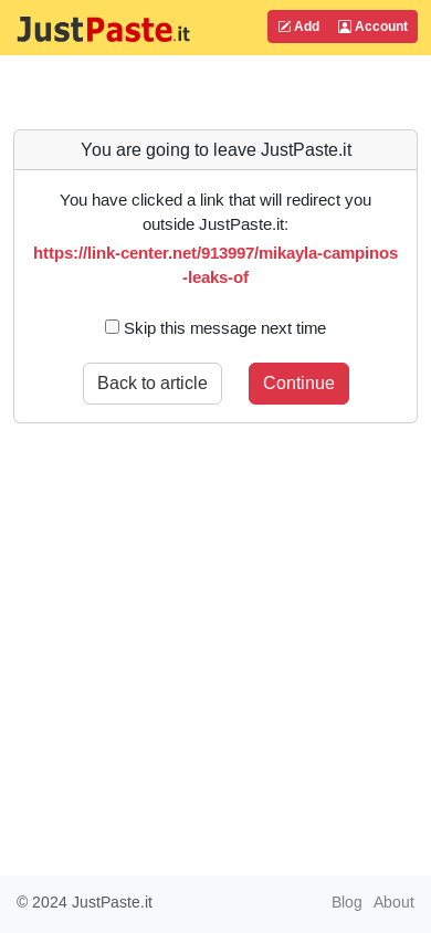 the mobile screenshot of justpaste.it