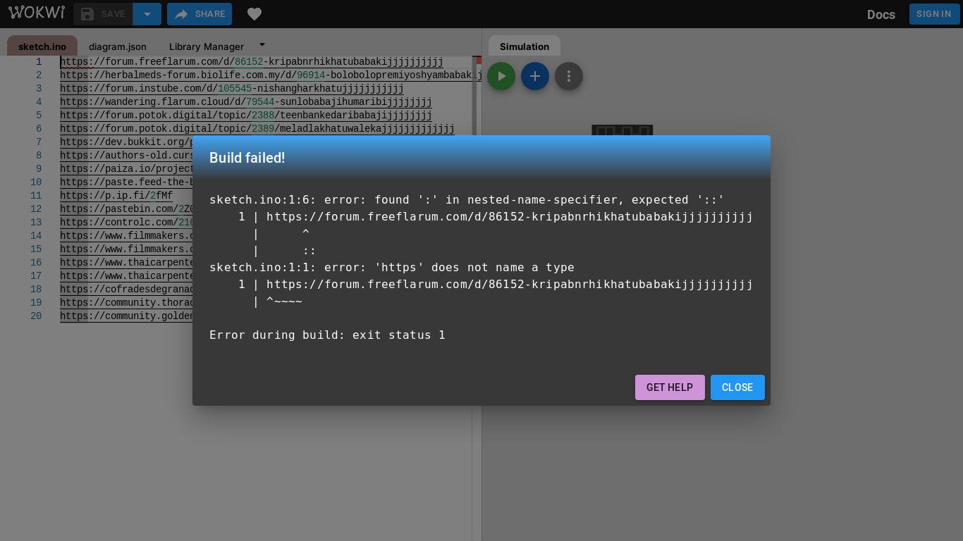 the desktop screenshot of wokwi.com