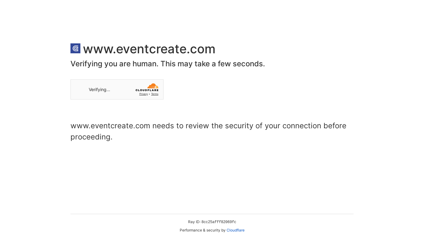 the desktop screenshot of www.eventcreate.com
