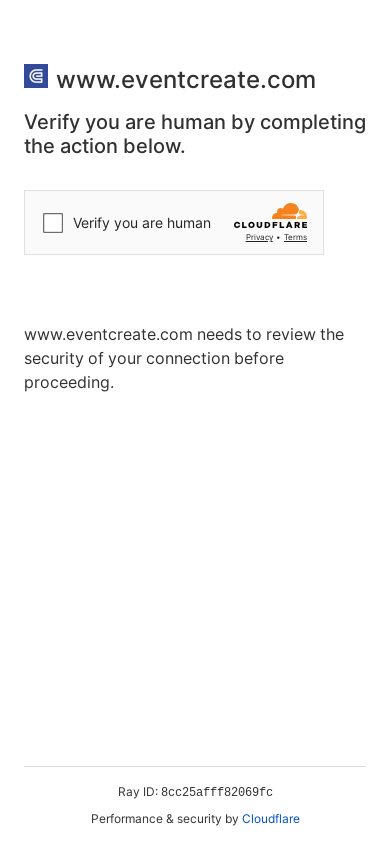 the mobile screenshot of www.eventcreate.com