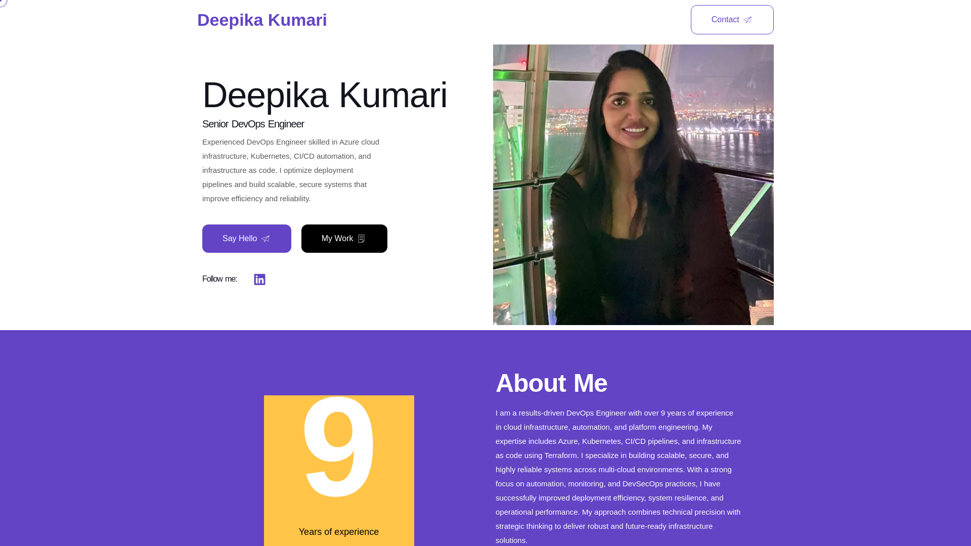 Deepika Kumari – DevOps Engineer - URL Scan Results | Tiny Scan