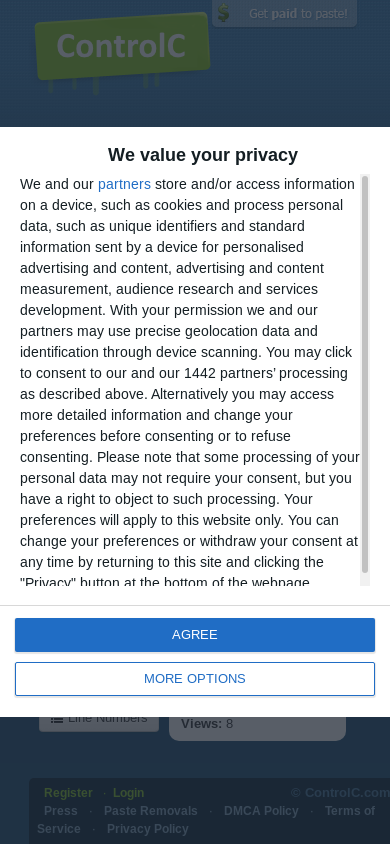 the mobile screenshot of controlc.com
