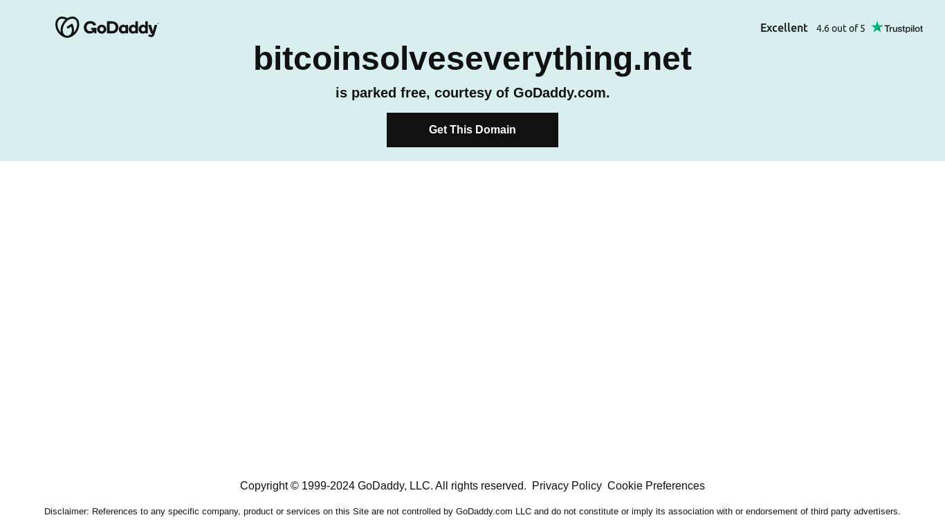 the desktop screenshot of bitcoinsolveseverything.net