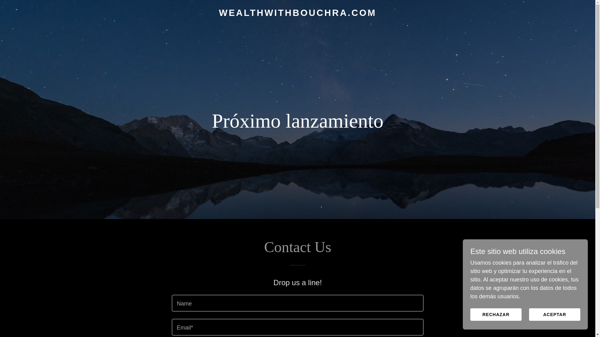 the desktop screenshot of wealthwithbouchra.com