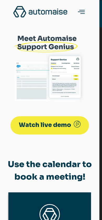 the mobile screenshot of www.automaise.com