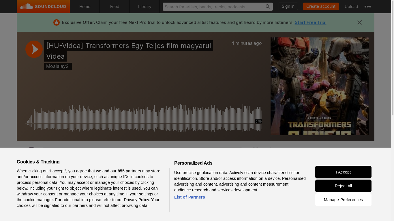 the desktop screenshot of soundcloud.com