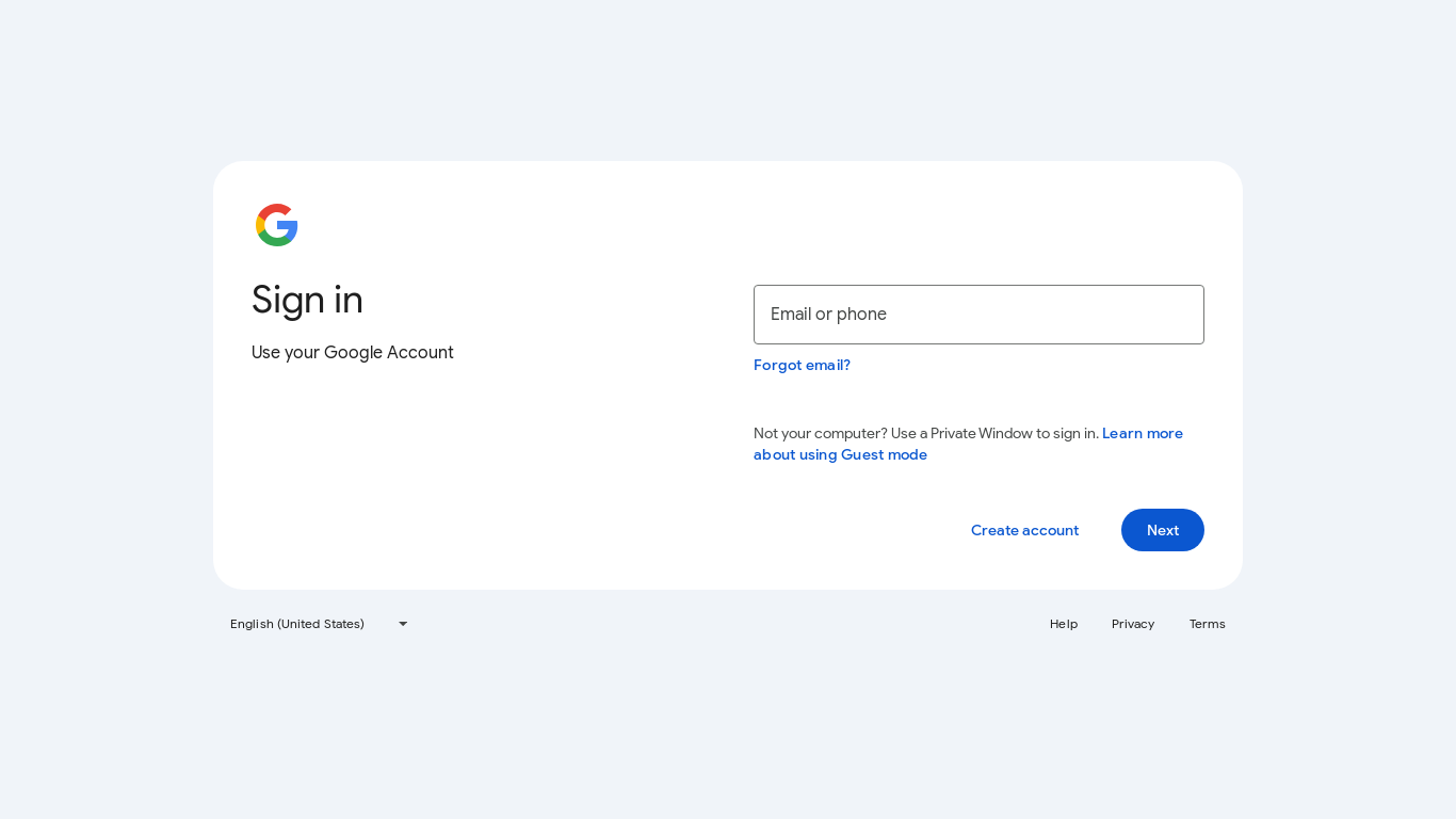the desktop screenshot of accounts.google.com
